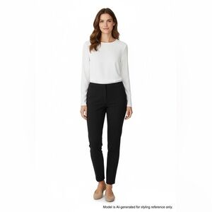 J.McLaughlin Black Slim Ankle Pants Size 8 Stretch Rayon Blend